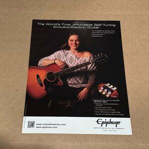 Crystal Bowersox - Epiphone Guitars - 2014 Print Advertisement